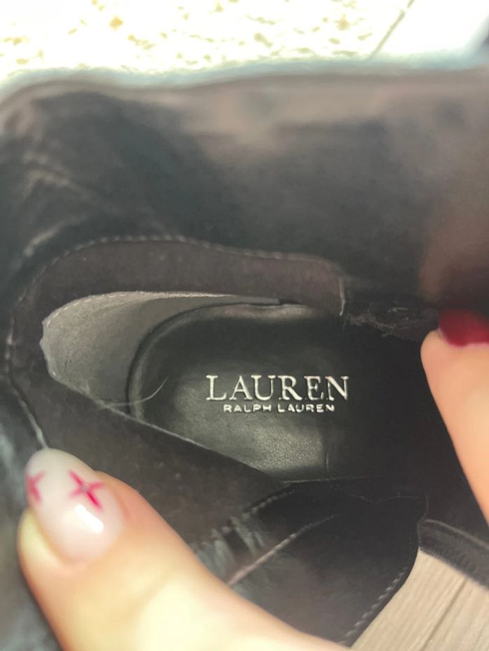 Bottines noires à talon de la marque Ralph Lauren neuves taille 42 - photo numéro 5