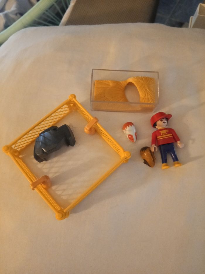 ensemble hamster et personnage playmobil