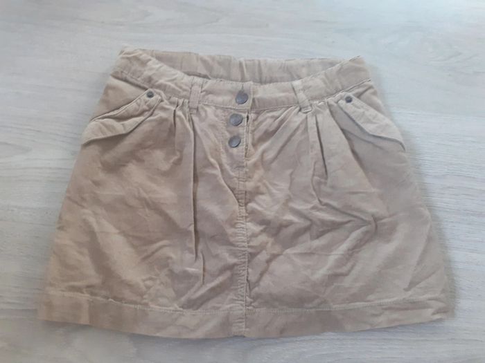 Mini jupe velour beige 10ans