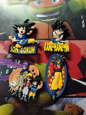 Lot de 4 figurines magnets dragon ball