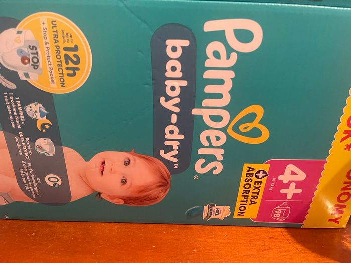 couche Pampers taille 4 + - photo numéro 2