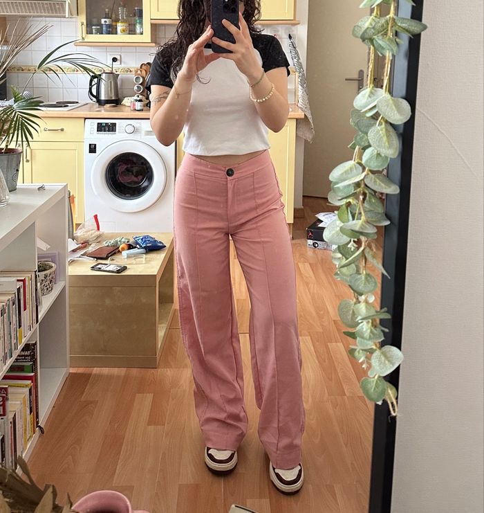 Pantalon fluide jambes évasées - photo numéro 6