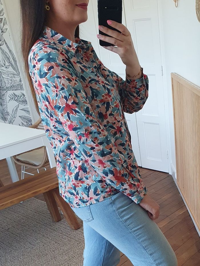 Chemise fleurie Lisbonne multicolore Taille M - photo numéro 4