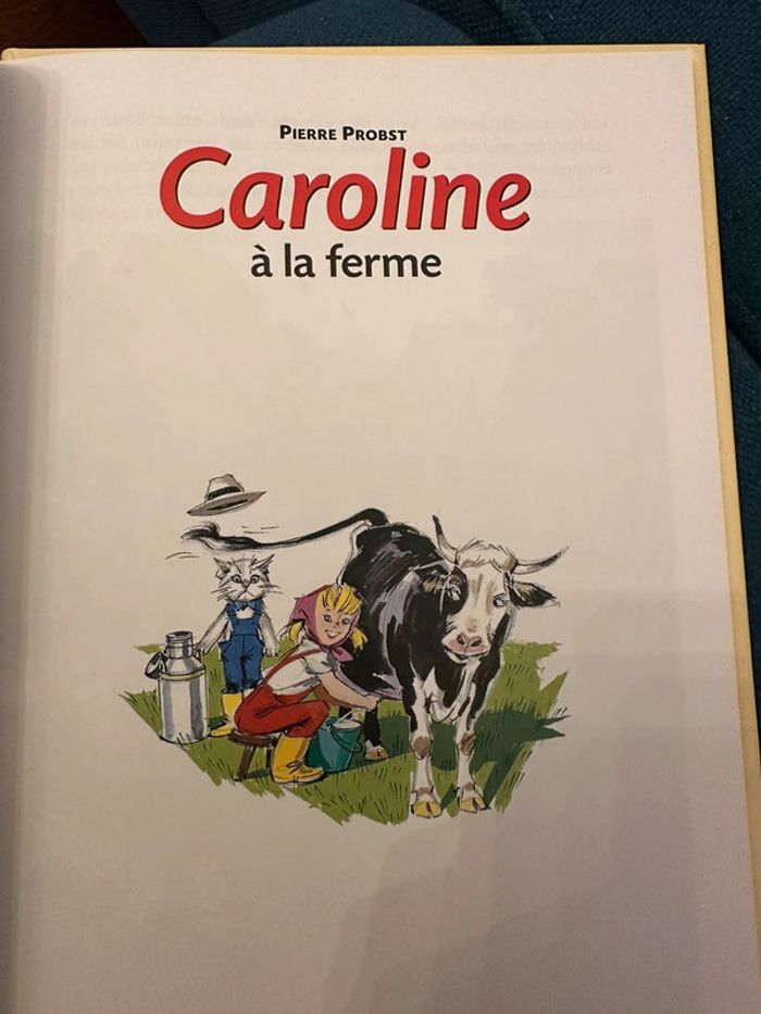 Livre vintage Caroline à la ferme album bd Pierre Probst Hachette Jeunesse - photo numéro 3