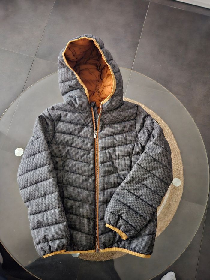 Doudoune grise garcon 10 ans - photo numéro 2