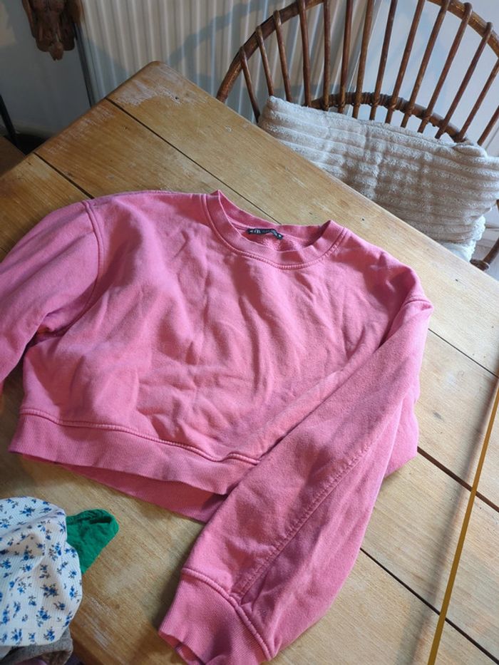 Croc top rose Zara S - photo numéro 5