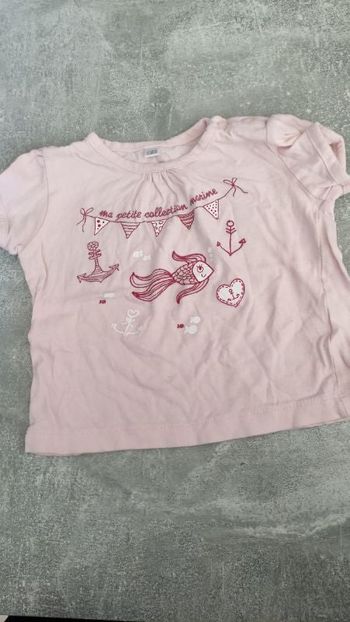 Tee-shirt manches courtes bébé fille 12 mois