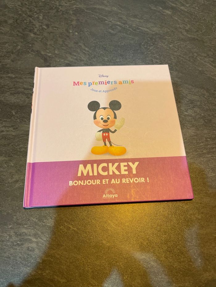 Livre jeunesse Mickey bonjour et en revoir