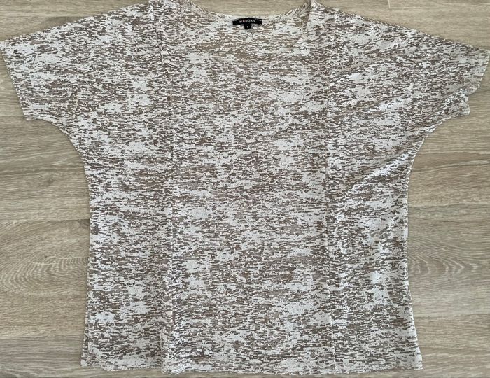 Tee shirt transparent  blanc et or pour les fêtes de fin d Année taille M pour les fêtes  neuf