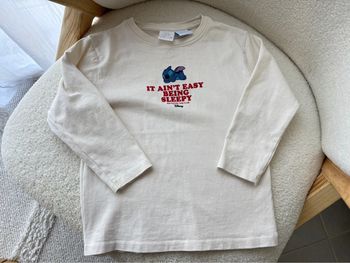 T-shirt stitch Disney ecru taille 6/7 ans Zara
