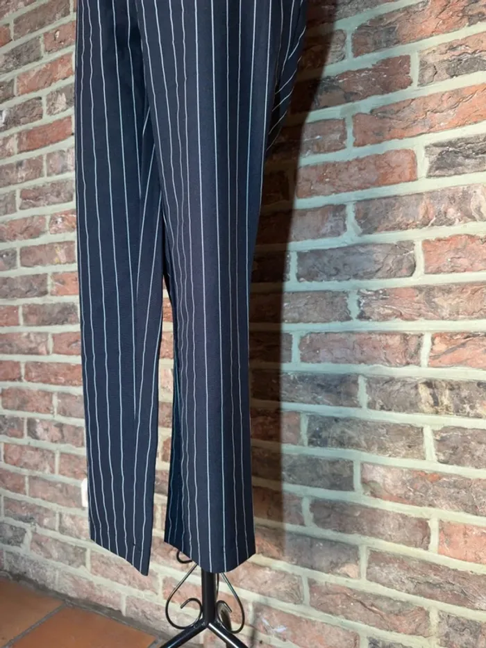 Pantalon droit ligne noir et blanc Lefties Taille XS / 34 - photo numéro 5