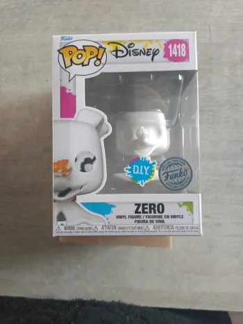 Figurine zéro pop funko diy blanc