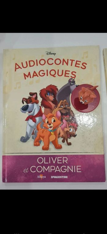 Num60 Livre et figurine collection audiocontes Magiques Altaya édition disney