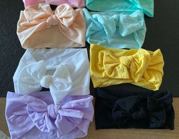 Lot de 12 bandeaux cheveux  bébé fille