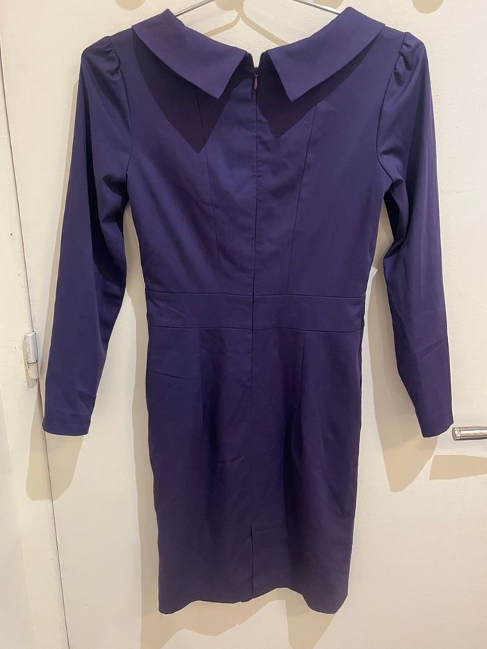 Robe longue manches longues violet mauve taille XS - photo numéro 2