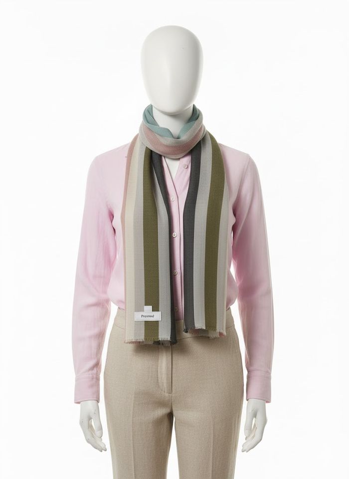 Foulard Rayé Multicolore Promod