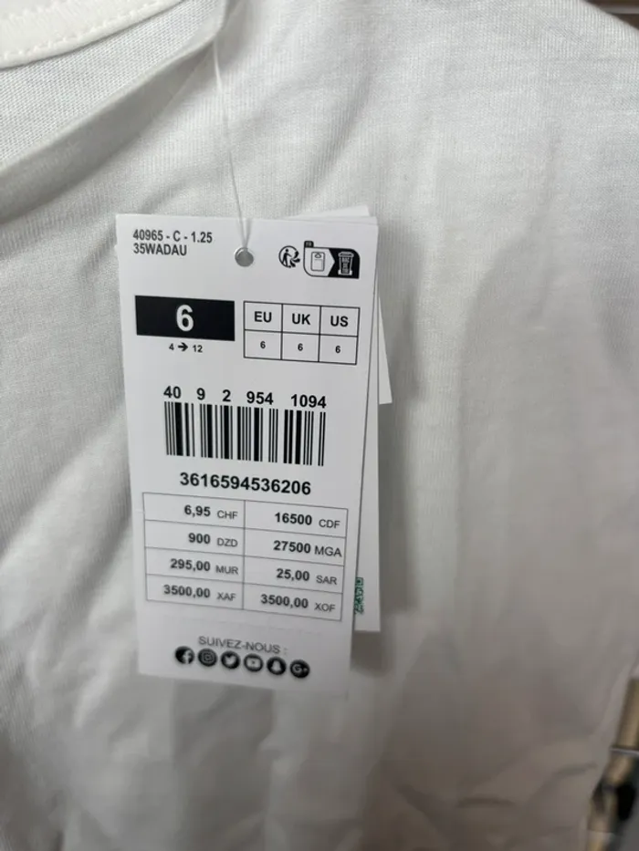 T-shirt uni blanc - photo numéro 6