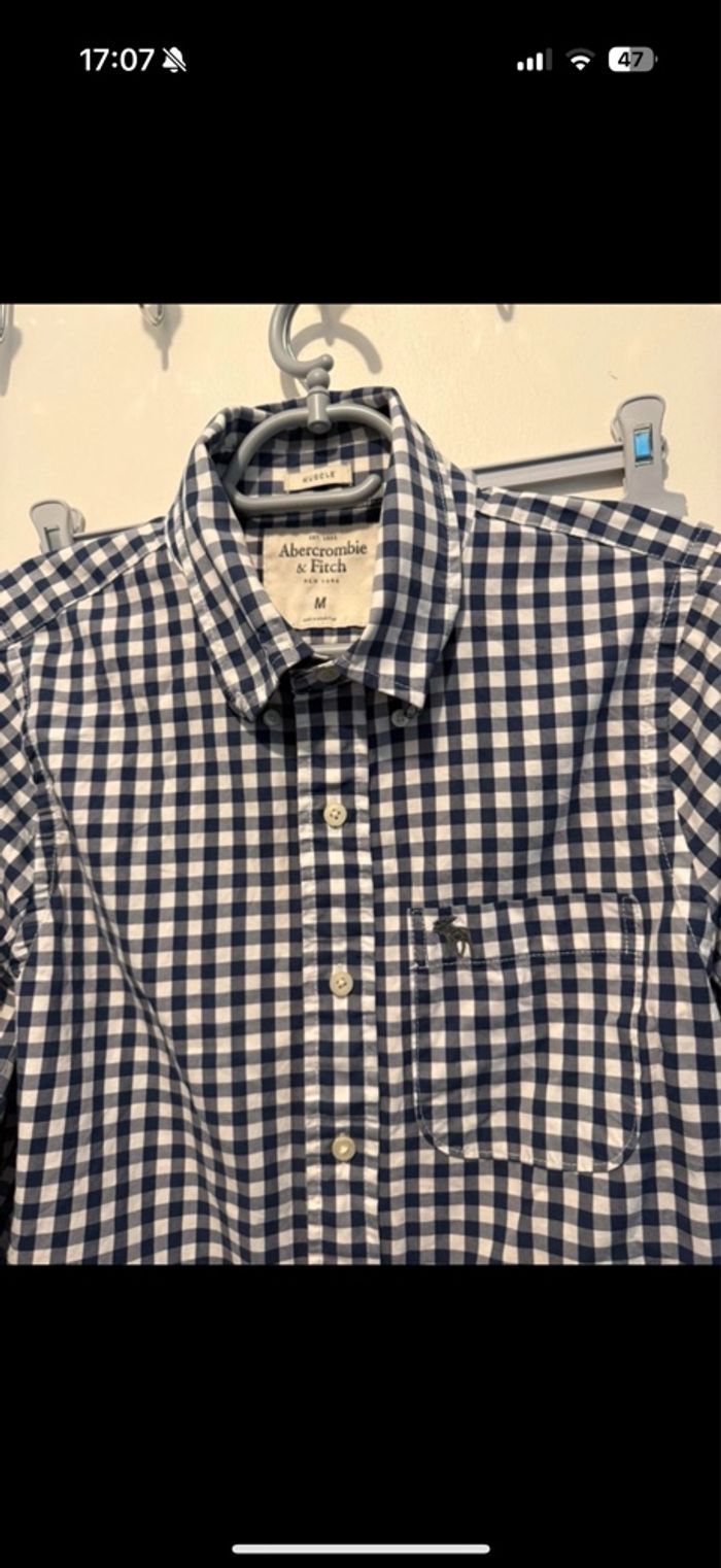 Chemise homme à carreaux Abercrombie & fitch M - photo numéro 3
