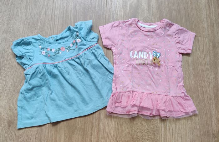 Lot t-shirts manches courtes fille 18 mois - photo numéro 3
