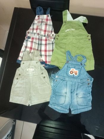 Lot combi short garçon 18 mois .