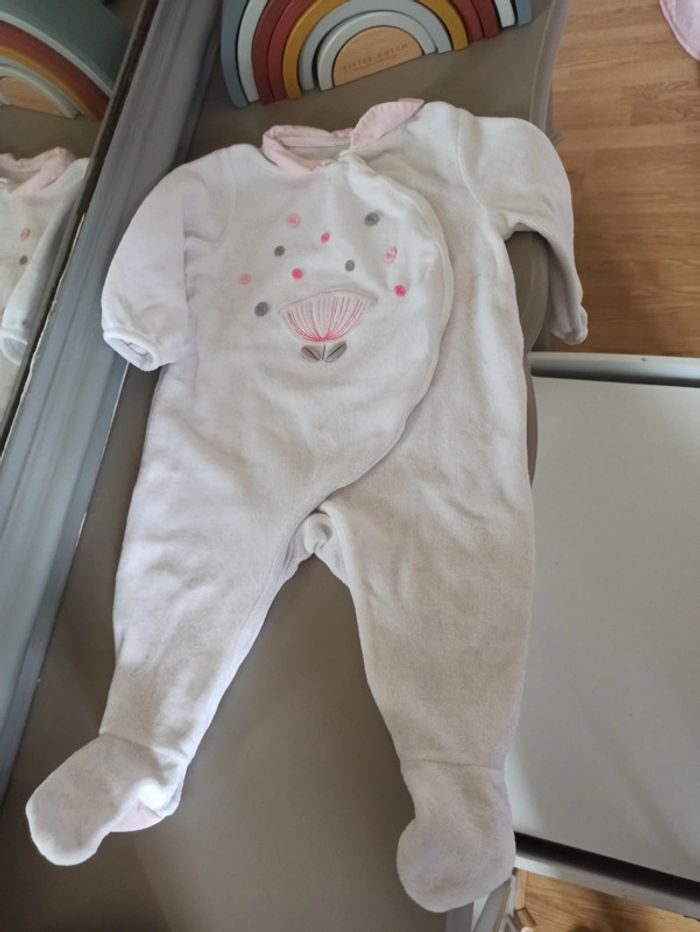 Pyjama blanc chaud 6 mois OBAIBI - photo numéro 2