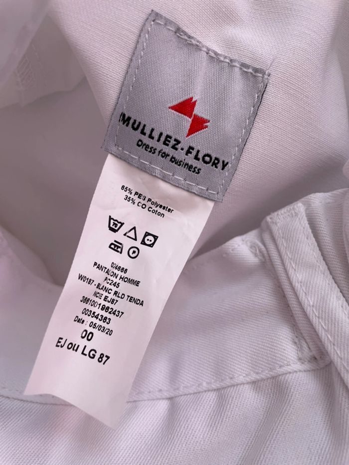 Pantalon blanc de travail taille 34 neuf - photo numéro 4