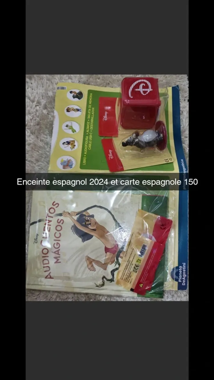 No audioconte Magique disney deagostini livre+figurine audio conte compte