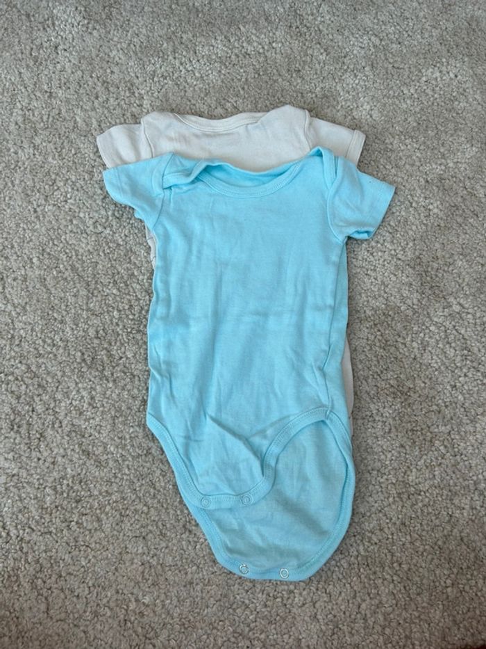 Lot de 2 bodies à manches courtes mixte / 9 mois - petit bateau et tex - photo numéro 6