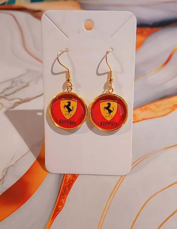 Boucle d'oreille Ferrari - photo numéro 2