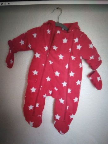 Combinaison Rouge 3 mois.