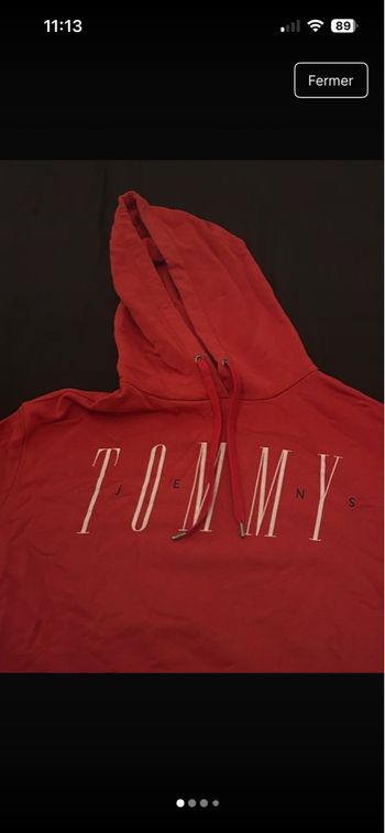 Sweat  rouge tommy