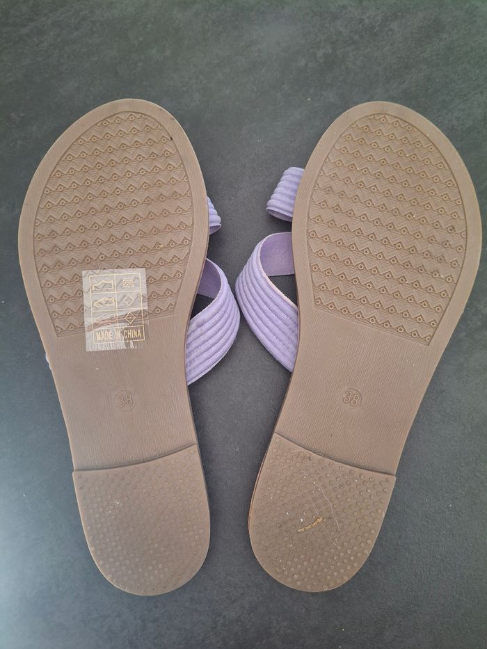 Claquettes mules neuves 38 mauve - photo numéro 3
