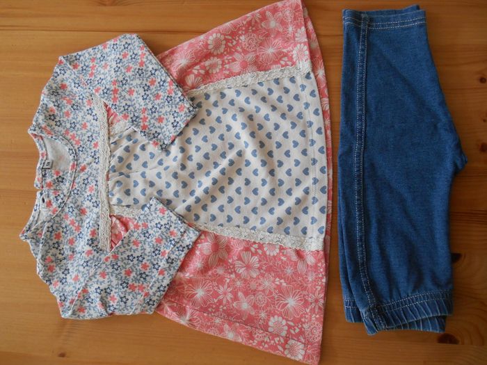 Ensemble 6 mois fille tunique + legging - photo numéro 2