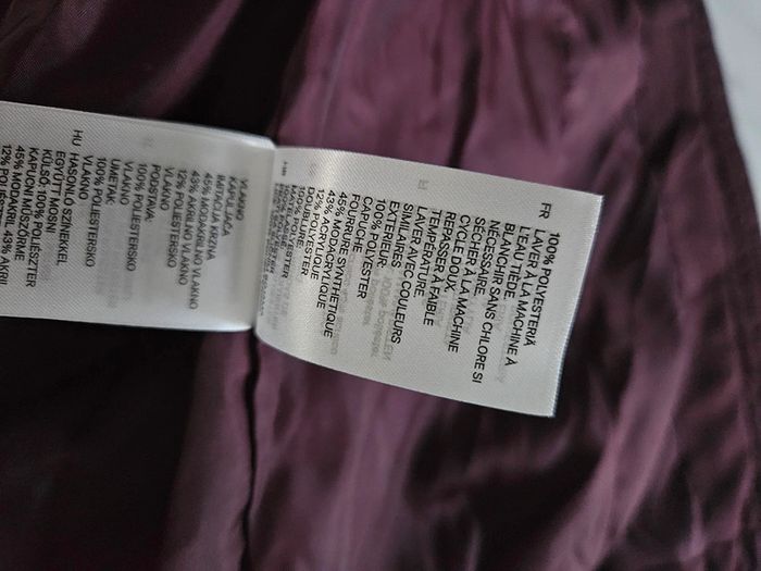 H&M doudoune prune taille 34 - photo numéro 11