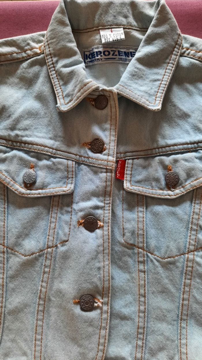 Veste en jean sans manche - photo numéro 6
