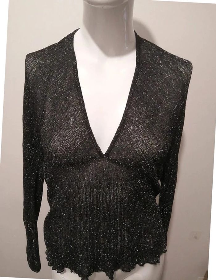 blouses manches longue Zara noir taille S