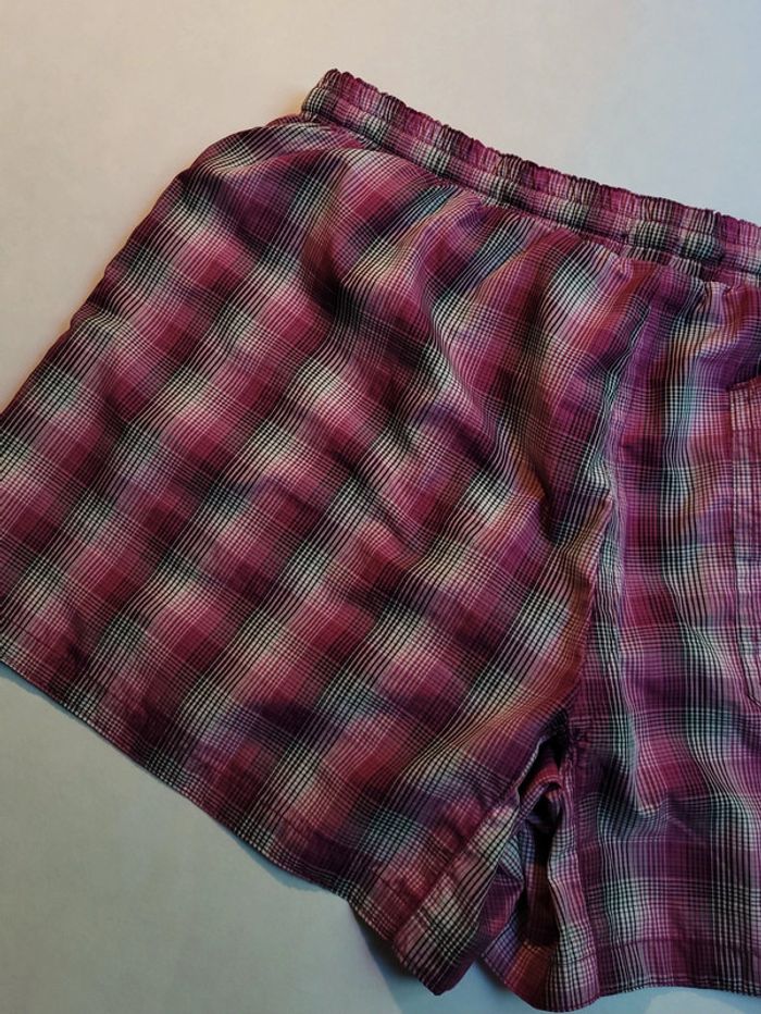 Short de bain Antony Morato à carreaux violet taille M en excellent état - photo numéro 5