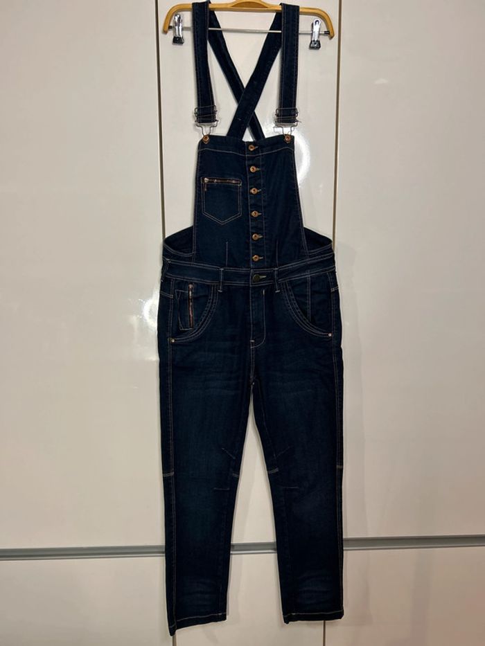 Salopette en jean bleu Bershka - Taille 36