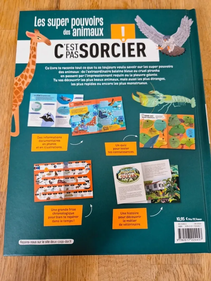 Livre C'est pas Sorcier Les pouvoirs des animaux - photo numéro 2