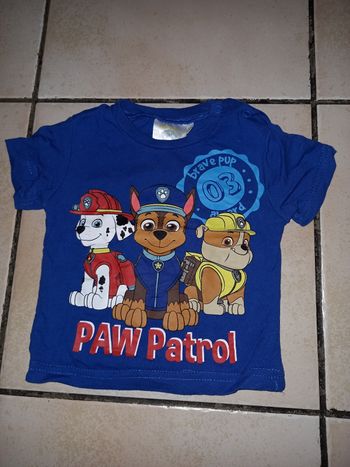 Teeshirt paw patrol 6m