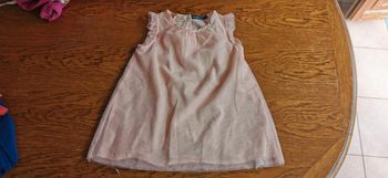 Robe tulle paillettes or