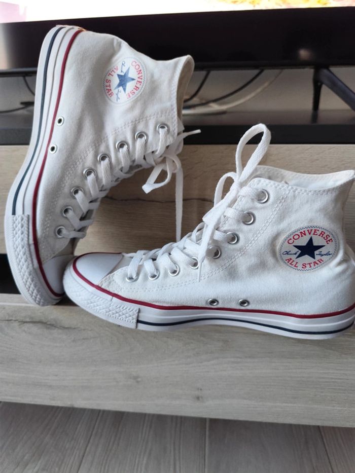 Converse montantes blanches - photo numéro 5