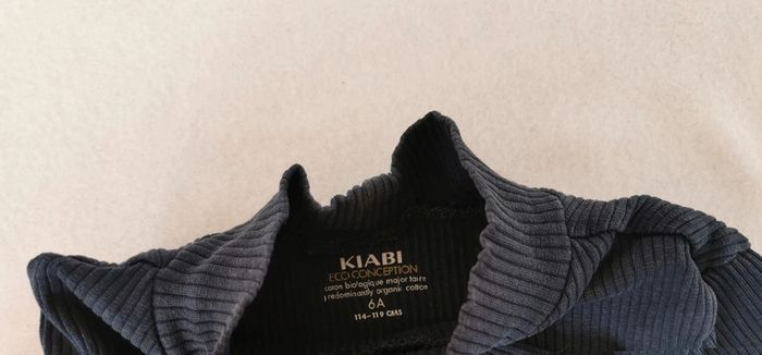 Tee-shirt 👸 col montant ou sous pull, noir, kiabi - photo numéro 2