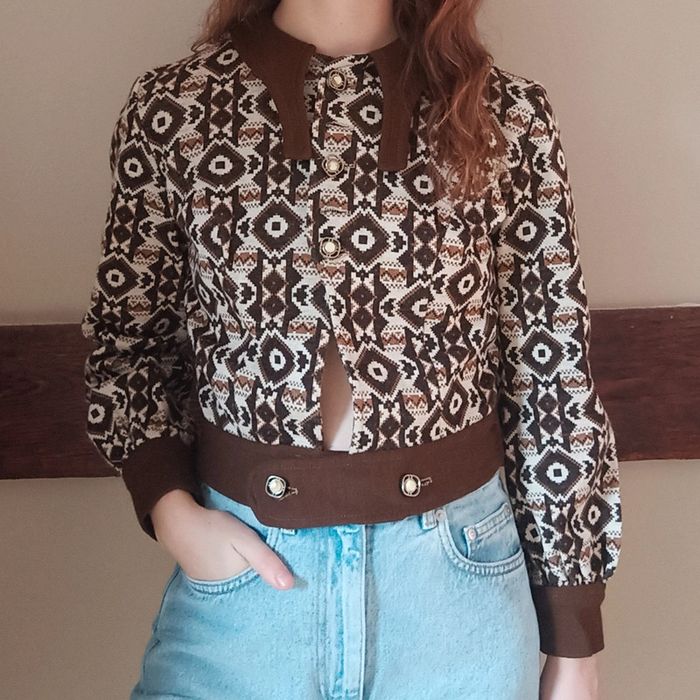 Ensemble trois pièces marron années 70 - photo numéro 4