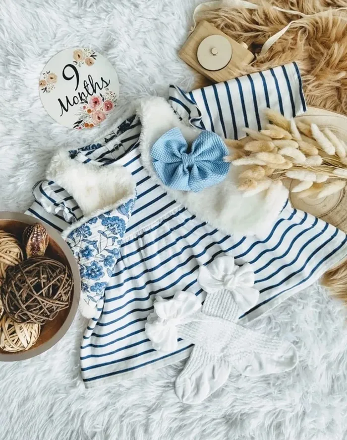 Ensemble complet 4 pièces sergent major fille 9 mois 🎀 - photo numéro 2