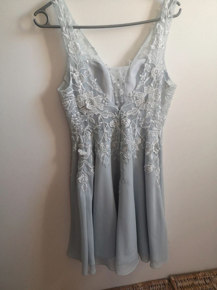 Robe demoiselle d'honneur témoins Jj's house bleue - photo numéro 5