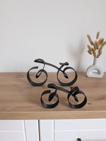 2 vélo en 3d à poser pour décoration