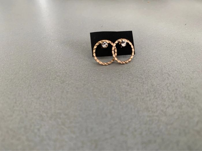 Boucles d’oreilles rond fantaisie