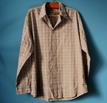 Chemise Lee Cooper Homme L 42 collection Confort beige kakie TBE