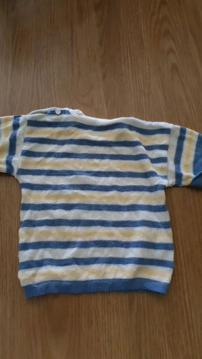 pull 6 a 12 mois raye - photo numéro 2